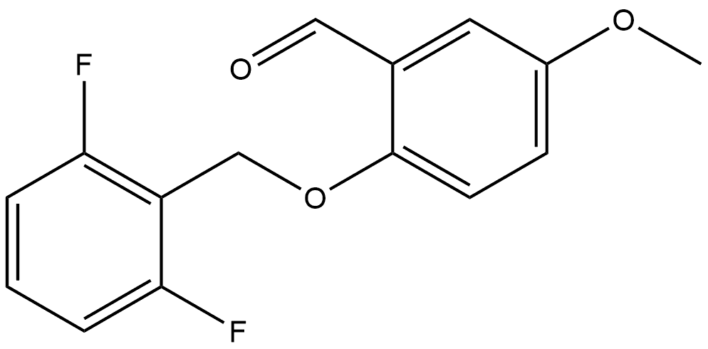 2-[(2,6-Difluorophenyl)methoxy]-5-methoxybenzaldehyde Structure