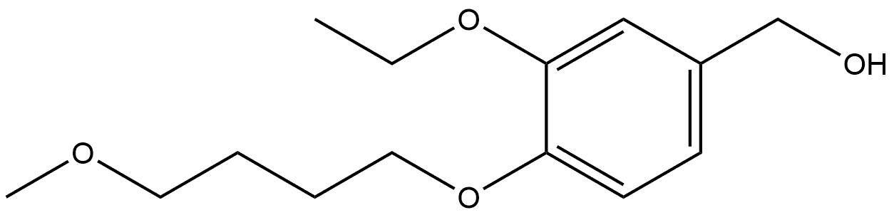 3-Ethoxy-4-(4-methoxybutoxy)benzenemethanol Structure