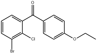 Methanone, (3-bromo-2-chlorophenyl)(4-ethoxyphenyl)- Structure