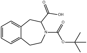 3H-3-Benzazepine-2,3-dicarboxylic acid, 1,2,4,5-tetrahydro-, 3-(1,1-dimethylethyl) ester Struktur