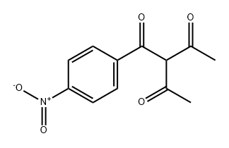 2,4-Pentanedione, 3-(4-nitrobenzoyl)- 化学構造式