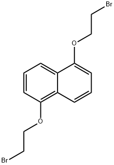 Naphthalene, 1,5-bis(2-bromoethoxy)- Struktur