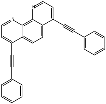1,10-Phenanthroline, 4,7-bis(2-phenylethynyl)- Structure
