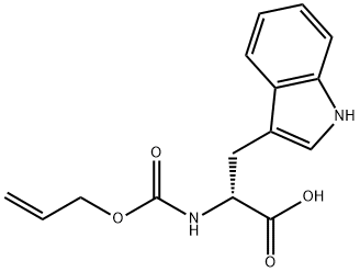 D-Tryptophan, N-[(2-propen-1-yloxy)carbonyl]- Structure