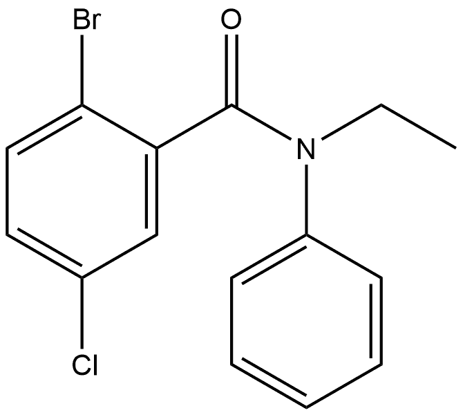 2-Bromo-5-chloro-N-ethyl-N-phenylbenzamide,1923200-95-6,结构式