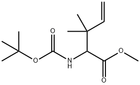 4-Pentenoic acid, 2-[[(1,1-dimethylethoxy)carbonyl]amino]-3,3-dimethyl-, methyl ester
