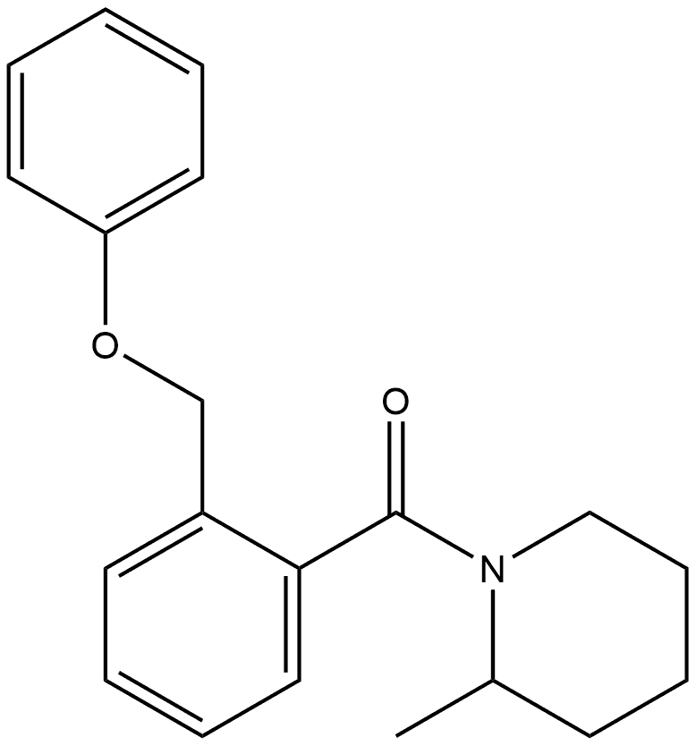 (2-Methyl-1-piperidinyl)[2-(phenoxymethyl)phenyl]methanone Structure