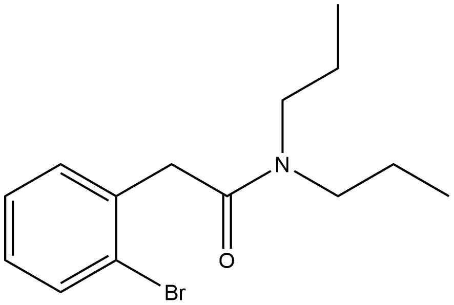 2-Bromo-N,N-dipropylbenzeneacetamide Structure