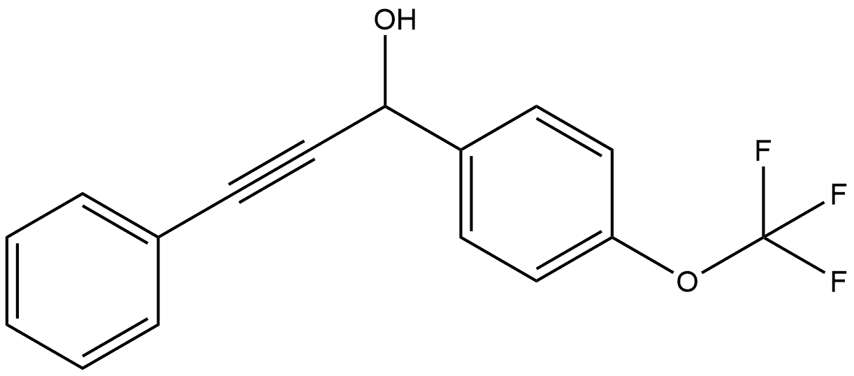 α-(2-Phenylethynyl)-4-(trifluoromethoxy)benzenemethanol Structure