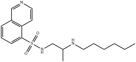 N-(2-(Hexylamino)propyl)isoquinoline-5-sulfonamide Structure