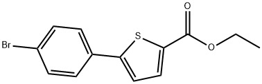 JR-8014, Ethyl 5-(4-bromophenyl)thiophene-2-carboxylate, 97% 化学構造式