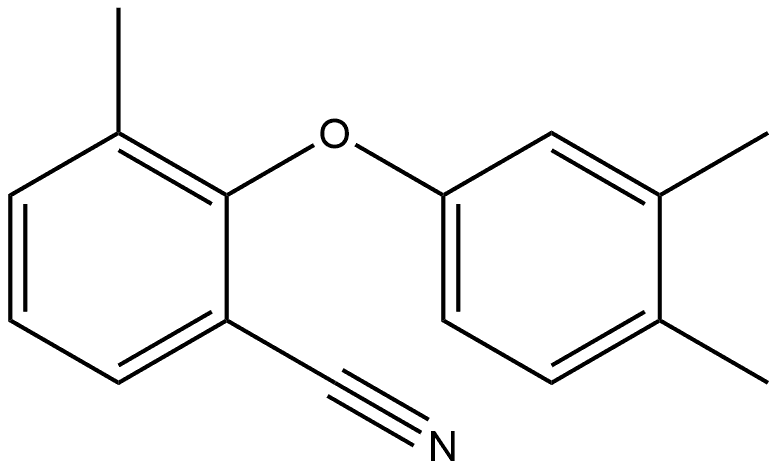 2-(3,4-Dimethylphenoxy)-3-methylbenzonitrile Structure