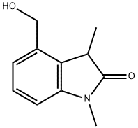 4-(Hydroxymethyl)-1,3-dimethylindolin-2-one Structure
