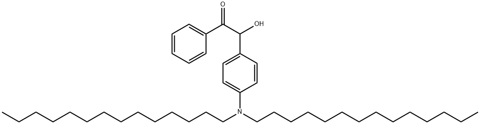 Ethanone, 2-[4-(ditetradecylamino)phenyl]-2-hydroxy-1-phenyl- Structure