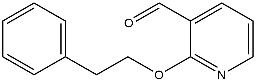 2-(2-Phenylethoxy)-3-pyridinecarboxaldehyde Structure