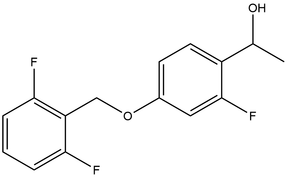 4-[(2,6-Difluorophenyl)methoxy]-2-fluoro-α-methylbenzenemethanol Struktur