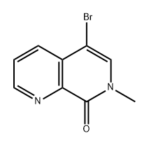 1,7-Naphthyridin-8(7H)-one, 5-bromo-7-methyl- 结构式