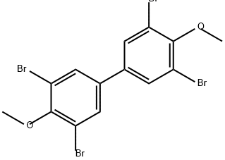 1,1'-Biphenyl, 3,3',5,5'-tetrabromo-4,4'-dimethoxy- 化学構造式