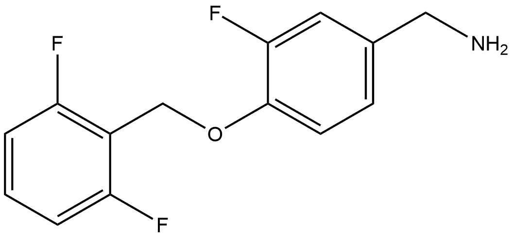 4-[(2,6-Difluorophenyl)methoxy]-3-fluorobenzenemethanamine,1931286-21-3,结构式