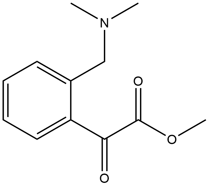 Benzeneacetic acid, 2-[(dimethylamino)methyl]-α-oxo-, methyl ester Struktur