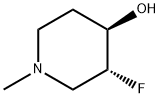 (3R,4R)-3-fluoro-1-methylpiperidin-4-ol Struktur