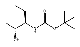 Carbamic acid, N-[(1R,2R)-1-ethyl-2-hydroxypropyl]-, 1,1-dimethylethyl ester Structure