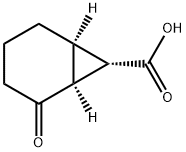(1S,6R,7S)-2-Oxobicyclo[4.1.0]heptane-7-carboxylic acid 化学構造式