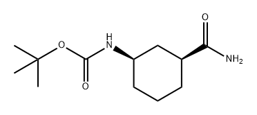 Carbamic acid, N-[(1R,3S)-3-(aminocarbonyl)cyclohexyl]-, 1,1-dimethylethyl ester,1932114-83-4,结构式