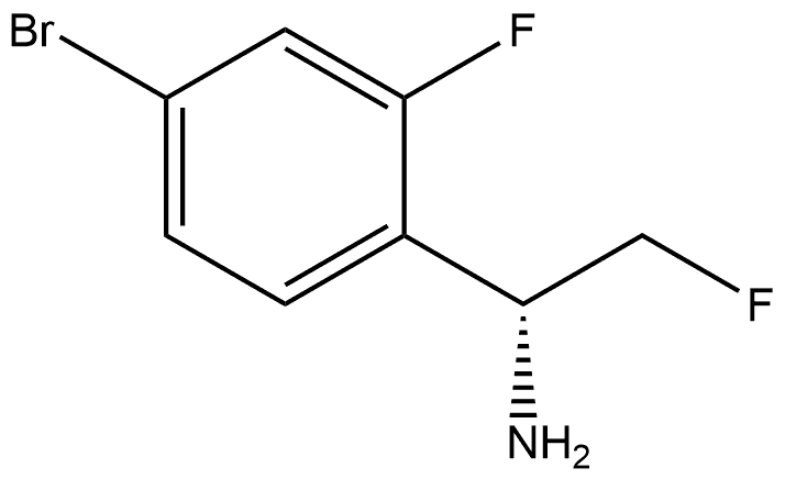 (R)-1-(4-bromo-2-fluorophenyl)-2-fluoroethan-1-amine Structure