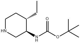 Carbamic acid, N-[(3R,4S)-4-ethyl-3-piperidinyl]-, 1,1-dimethylethyl ester|(3R,4S)-3-(BOC-氨基)-4-乙基哌啶