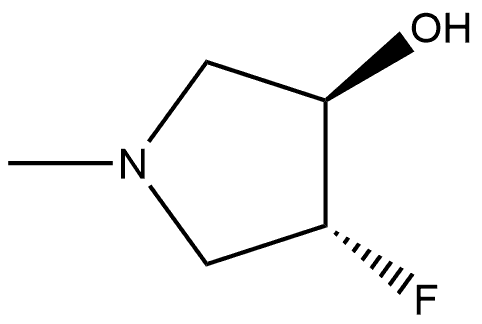 (3R,4R)-4-Fluoro-1-methyl-3-pyrrolidinol Struktur