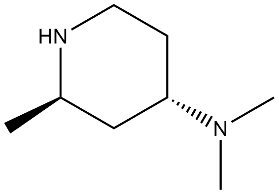 (2R,4S)-N,N,2-三甲基哌啶-4-胺, 1932207-55-0, 结构式