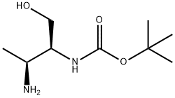 tert-butyl
N-[(2S,3S)-3-amino-1-hydroxybutan-2-yl]carbamate Structure
