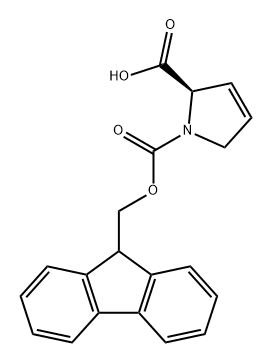 1H-Pyrrole-1,2-dicarboxylic acid, 2,5-dihydro-, 1-(9H-fluoren-9-ylmethyl) ester, (2R)-,1932451-72-3,结构式