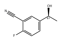(S)-2-Fluoro-5-(1-hydroxyethyl)benzonitrile Structure