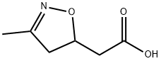 5-Isoxazoleacetic acid, 4,5-dihydro-3-methyl- Struktur