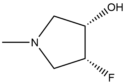 (3S,4R)-4-Fluoro-1-methyl-3-pyrrolidinol Struktur