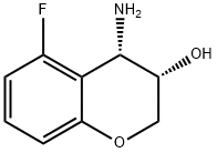 2H-1-Benzopyran-3-ol, 4-amino-5-fluoro-3,4-dihydro-, (3S,4S)- Structure