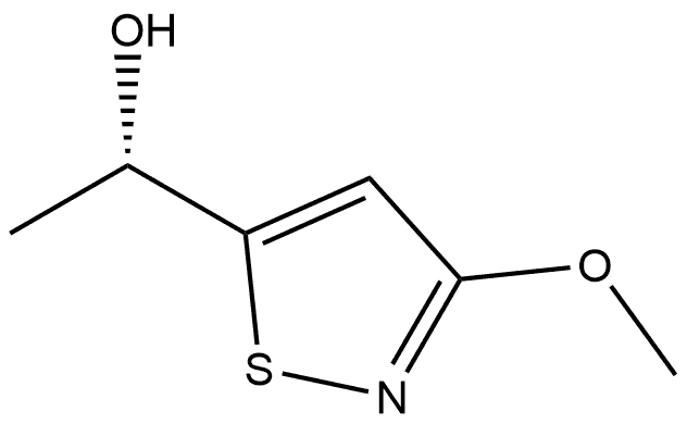 (1S)-1-(3-methoxy-1,2-thiazol-5-yl)ethan-1-ol 结构式