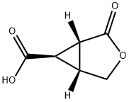 (1R,5R,6R)-2-Oxo-3-oxabicyclo[3.1.0]hexane-6-carboxylic acid Struktur