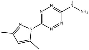 1,2,4,5-Tetrazine, 3-(3,5-dimethyl-1H-pyrazol-1-yl)-6-hydrazinyl- 化学構造式