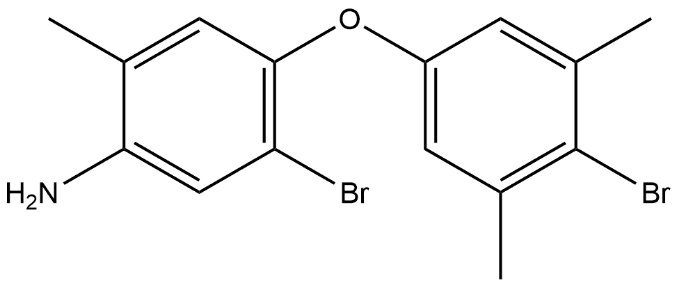 5-Bromo-4-(4-bromo-3,5-dimethylphenoxy)-2-methylbenzenamine,1933937-18-8,结构式