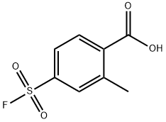 Benzoic acid, 4-(fluorosulfonyl)-2-methyl- 化学構造式