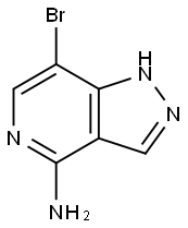 1H-Pyrazolo[4,3-c]pyridin-4-amine, 7-bromo- 化学構造式