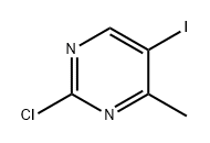 Pyrimidine, 2-chloro-5-iodo-4-methyl- Struktur