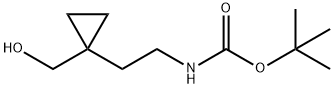tert-butyl N-{2-[1-(hydroxymethyl)cyclopropyl]ethyl}carbamate Structure