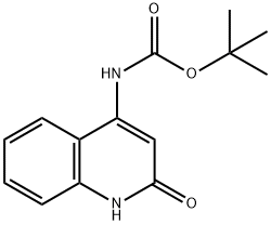 Carbamic acid, N-(1,2-dihydro-2-oxo-4-quinolinyl)-, 1,1-dimethylethyl ester 结构式