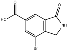 7-溴-3-氧代异吲哚-5-羧酸,1934519-43-3,结构式