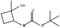 Carbamic acid, N-(2-hydroxy-2-methylcyclobutyl)-, 1,1-dimethylethyl ester 化学構造式