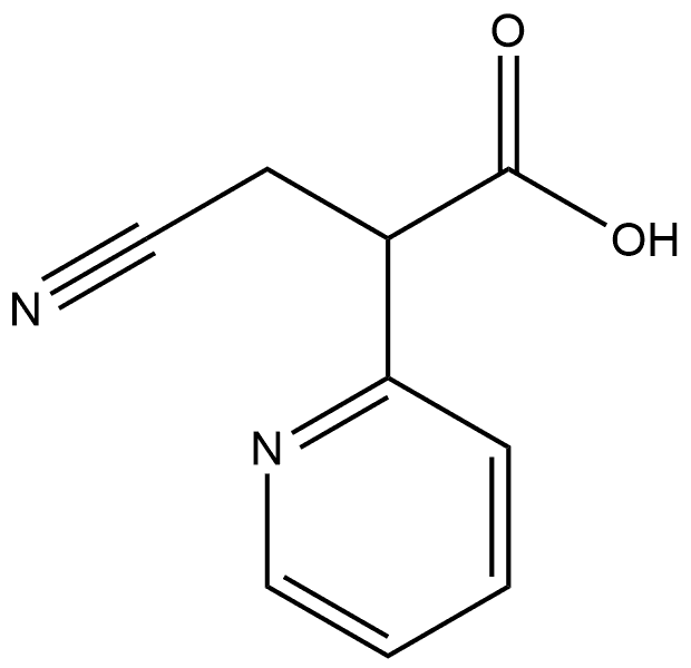 2-Pyridineacetic acid, α-(cyanomethyl)- Struktur